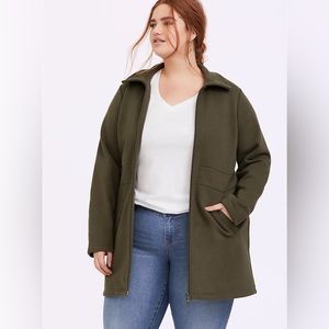 Torrid dark green Anorak Dual Zip Jacket